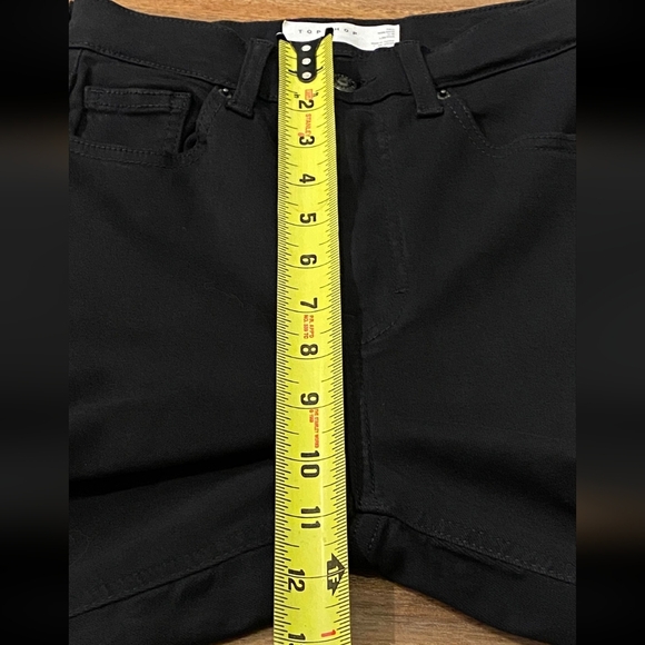 TOPSHOP Jamie Women's Jeans 26W 36L TALL - Black Slim Skinny Leg High Rise - Picture 12 of 13